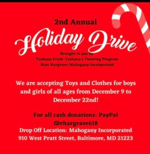 Mahogany, Inc’s 2nd Annual Holiday Drive mahogany inc